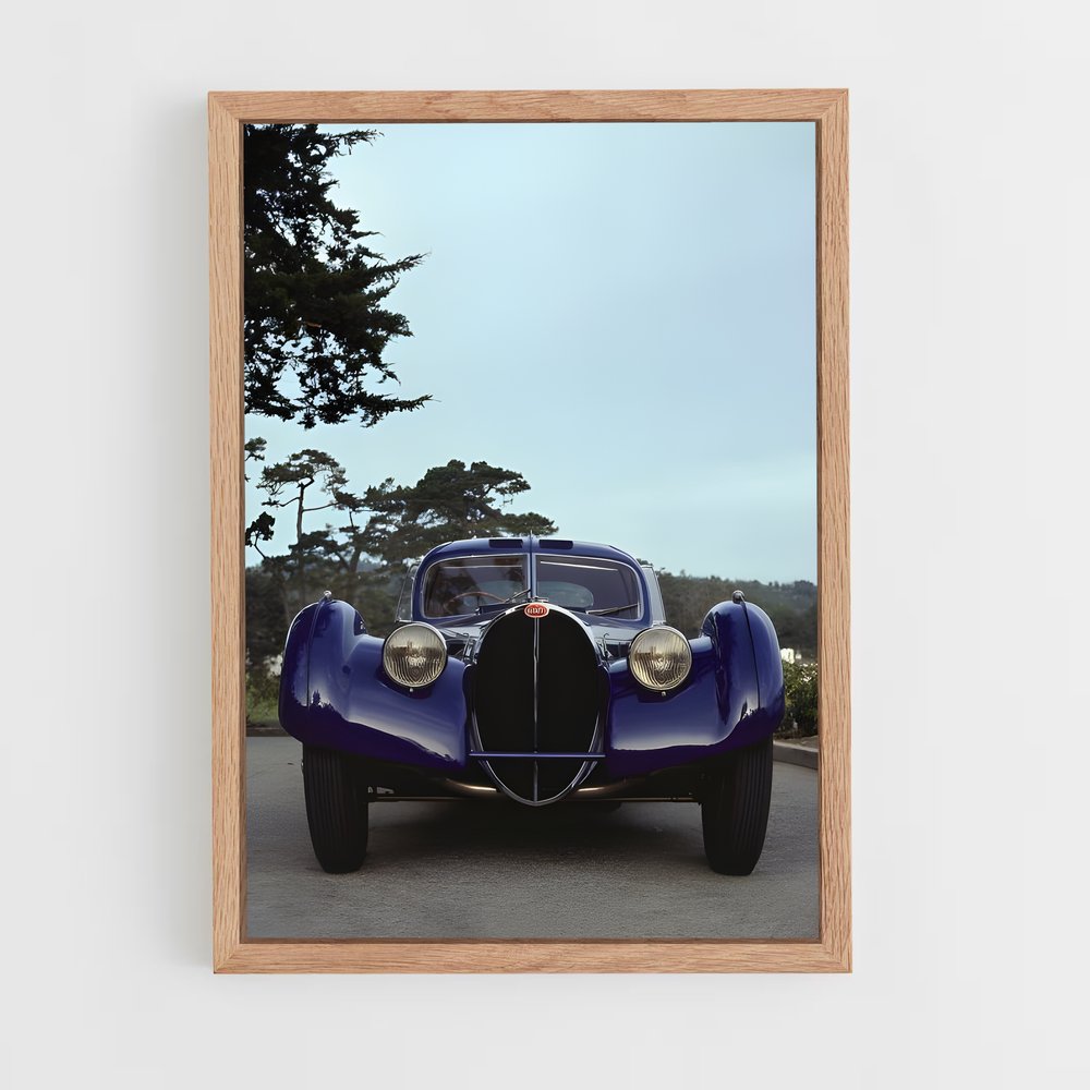 Poster Route Bleue – affiche Bugatti (vue 4)